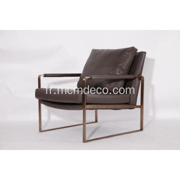 Chaise longue en acier inoxydable Zara moderne